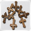 Traditional Cross/Wooden Cross Pendant/Cross Necklace (IO-cw010)